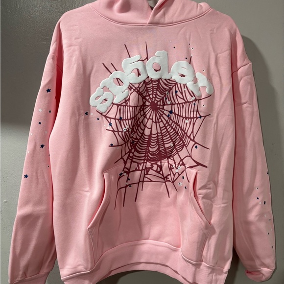 Pink Hoodie with Graphic Design